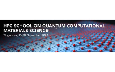 HPC Online Lectures on Quantum Computational Materials Science 16-18 November 2020